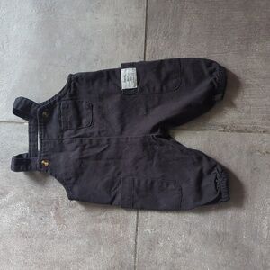 Cozy Cub Black Baby Overalls 1 to 3 month